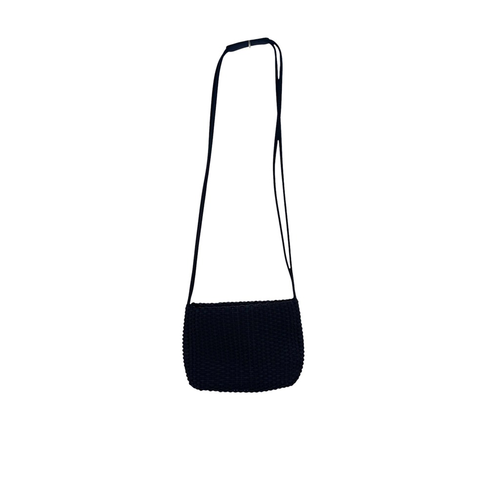 Nine West Crossbody Bag Small Navy Blue Woven Vintage 90s Y2K Minimalist Style